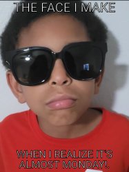 Monday Face Meme Template