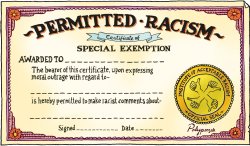Racism certificate Meme Template