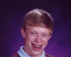 bad luck brian Meme Template