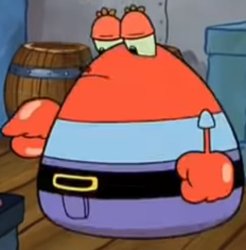 Fat Mr Krabs Meme Template