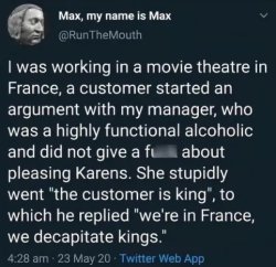 Karens in France Meme Template
