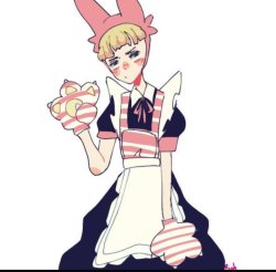 Popee in a Maid Dress Meme Template