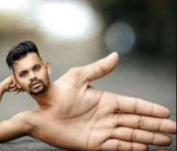 Indian Hand Man Meme Template