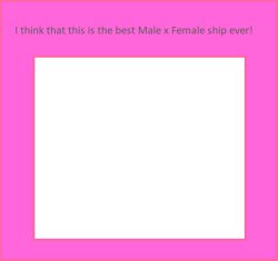 The Best Male X Female Ship, in My Opinion Blank Meme Template