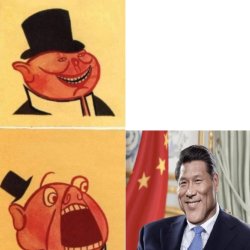 chad xi capitalist pig Meme Template