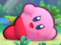 Kirby french girl pose Meme Template