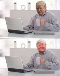 Hide the pain Trump Meme Template