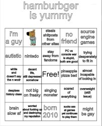 dumbass bingo Meme Template