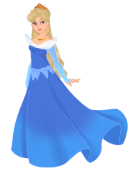 Aurora Briar Rose in her Blue Dress Meme Template