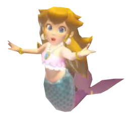 mermaid peach singing Meme Template