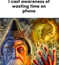I cast awareness of wasting your time on phone Meme Template