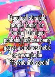 If you call straight people basic Meme Template