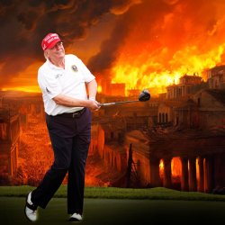trump as rome burns Meme Template