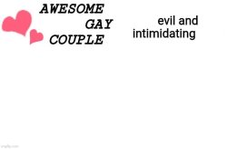 Awesome Gay Couple Meme Template