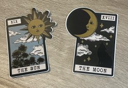 Tarot Stickers. Meme Template