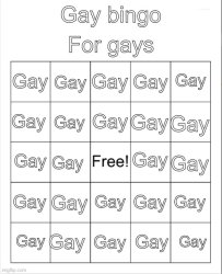 Gay bingo Meme Template