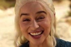 Emilia Clarke Laugh Meme Template