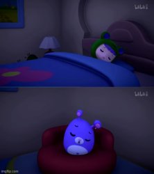 Rubi and Yoyo sleeping again Meme Template