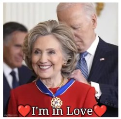 Hillary Heart Throb Meme Template