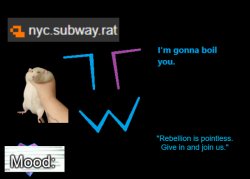 nyc.subway.rat announcement Meme Template