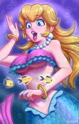 mermaid peach Meme Template