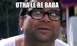 UTHA LE RE BABA Meme Template