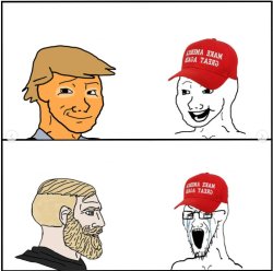 Stupid Trump Supporter Meme Template