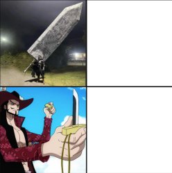 Big Sword Little Sword Meme Template