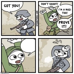 I'm a nazi too Meme Template