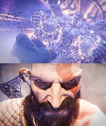 Kratos Vs Asura Meme Template