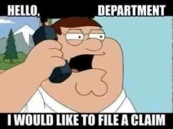 Peter Griffin File A Claim Meme Template