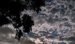 Cloudy Sky. Meme Template