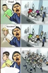 Thief murder blank Meme Template