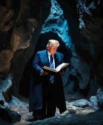 Donald Trump in a cave. And he does cave, doesn't he? Meme Template