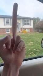 Long ass middle finger Meme Template