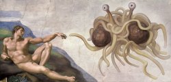 Adam Spaghetti God Meme Template