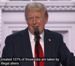 107% of the jobs trump Meme Template