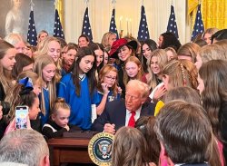 Trump and girls Meme Template