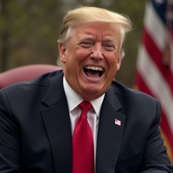 Donald Trump Laughing Meme Template