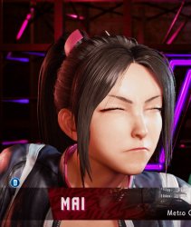 Mai Squinting Meme Template