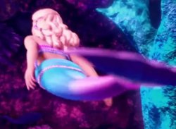 barbie mermaid back Meme Template