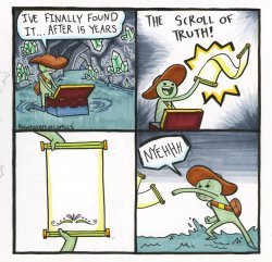 Scroll of truth Meme Template