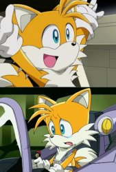 Tails happy vs sad Meme Template