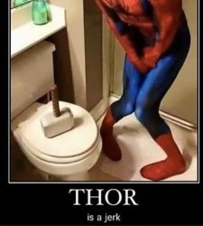 Spider-Man Toilet Meme Template