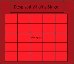 despised villains bingo Meme Template