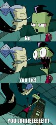 Invader Zim You lie long Meme Template