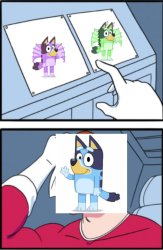 freddie liberty bluey Meme Template