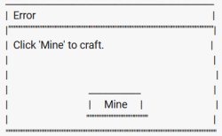 Mine to Craft Error Meme Template