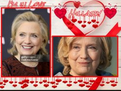 Hillary Heart Throb Meme Template