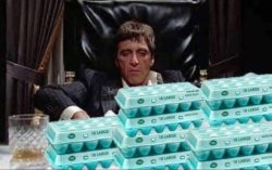 Scarface eggs Meme Template